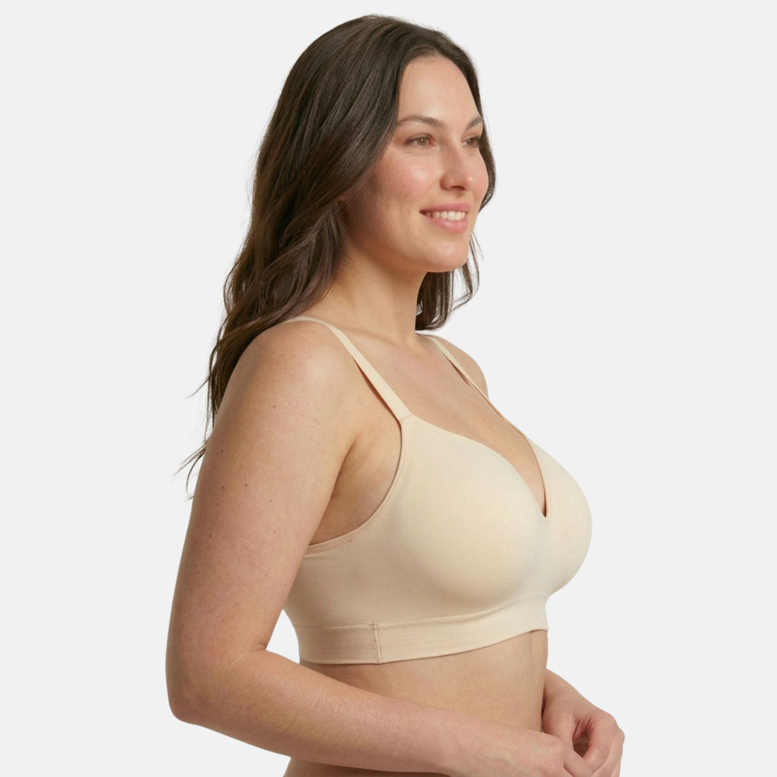 Detail of the Infinite Support Bra in Sand