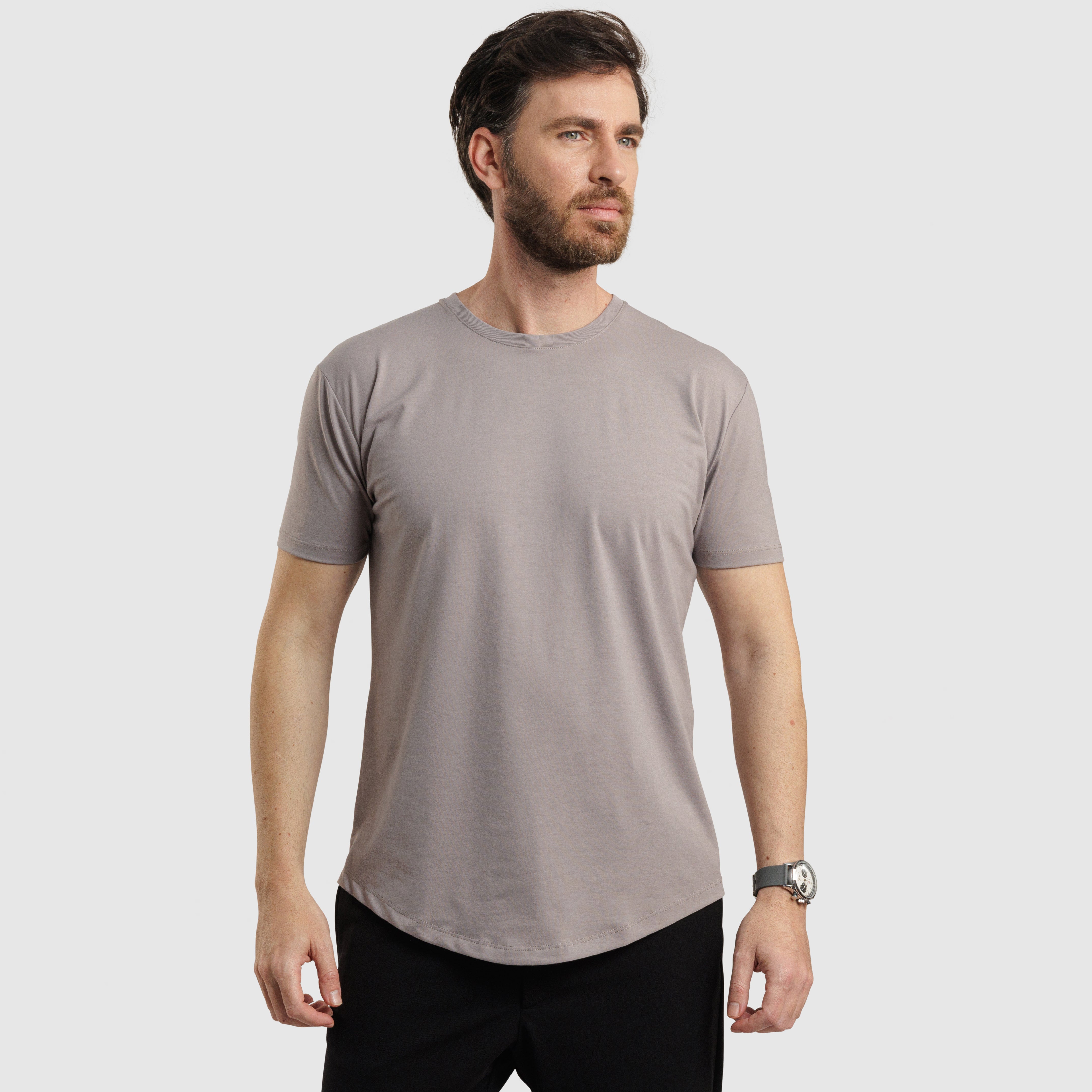 Version7B Crew Neck Curve Hem